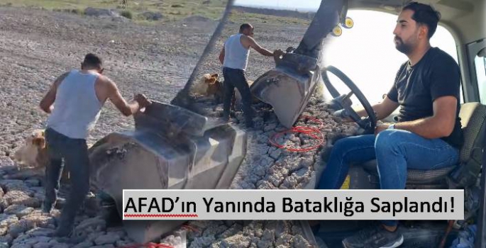 AFAD'ın Yanında Bataklığa Saplandı!