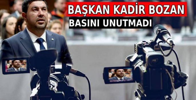 Başkan Kadir Bozan, Basın Bayramı'nı Unutmadı