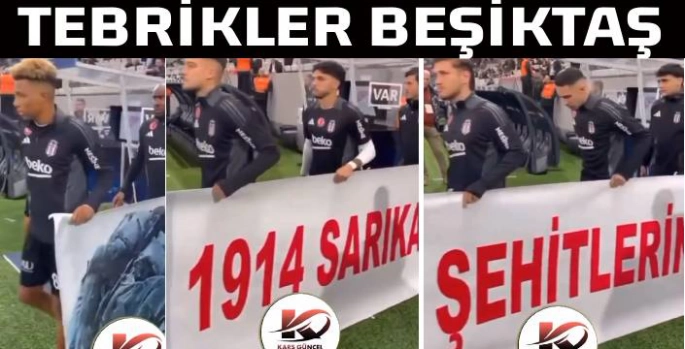 Beşiktaş'tan Sarıkamış Pankartı