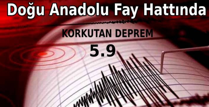 Doğu Anadolu Fay Hattında 5.9 büyüklüğünde deprem