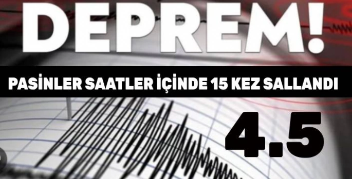 Erzurum Saatler İçerisinde 15 Kez Sallandı: 4.5 Deprem Korkuttu