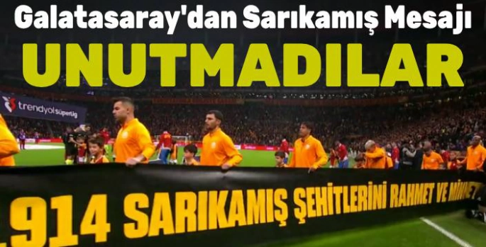 Galatasaray'dan Sarıkamış Mesajı