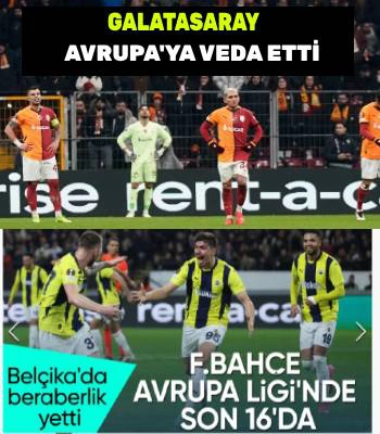 Galatasaray, UEFA Avrupa Ligi'ne veda etti, Fenerbahçe Son 16'da