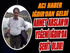 Ahmet Arslan'ın Yeğeni Iğdır'da Şehit Oldu