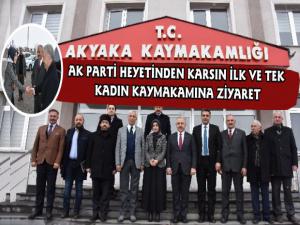 AK Parti'den Akyaka Kaymakamına Hayırlı Olsun Ziyareti