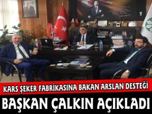 Başkan Adem Çalkın'dan Kars Şeker Fabrikası Açıklaması