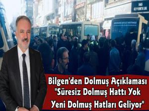 Belediye Başkanı Ayhan Bilgen'den Dolmuş Açıklaması