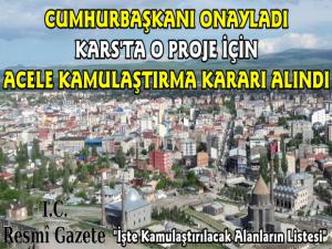 Karakurt Barajı İçin Acele Kamulaştırma Kararı Yayınlandı