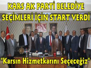 Kars AK Parti Belediye Seçimleri İçin Start Verdi