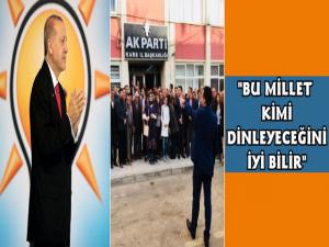 Kars AK Parti'den Sosyal Medyada Beğenilen Fotoğraf 'Bu Millet Kimi Dinleyeceğini İyi Bilir'