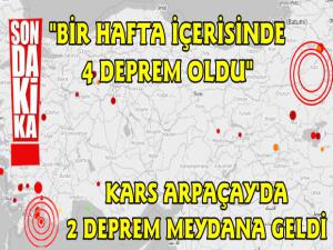 Kars Arpaçay'da 2 Deprem Meydana Geldi