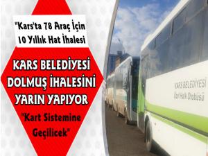 Kars Belediyesi Dolmuş İhalesini Yarın Yapıyor