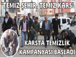 Kars Belediyesi Temizlik Kampanyası Başlattı