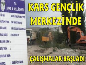 Kars Gençlik Merkezinde Çalışmalar Başladı