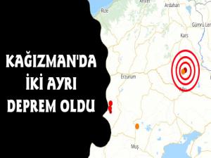 Kars Kağızman'da İki Deprem Meydana Geldi