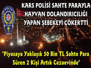 Kars Polisi Sahte Parayla Hayvan Dolandırıcılığı Yapan Şebekeyi Çökertti