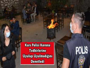 Kars Polisinden Korona Tedbirleri Denetlemesi