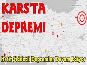 Kars'ta 1.4 Şiddetinde Deprem Hissedildi