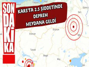 Kars'ta 2.5 Şiddetinde Deprem 