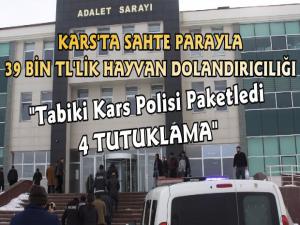 Kars'ta 39 Bin TL'lik Hayvan Dolandırıcılığı, 4 Tutuklama