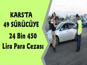 Kars'ta 49 Araca 24 Bin Lira Para Cezası