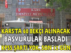 Kars'ta 60 Bekçi Alınacak, Başvurular Başladı