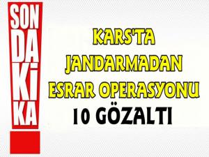 Kars'ta Esrar Operasyonu 4 Kilo Esrar Ele Geçirildi