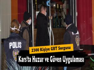 Kars'ta Huzur ve Güven Uygulaması