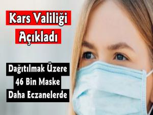 Kars'ta İkinci Etapta 46 Bin Maske Dağıtımına Başlanıldı