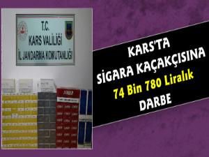 Kars'ta Jandarmadan 74 Bin Liralık Kaçak Sigara Operasyonu