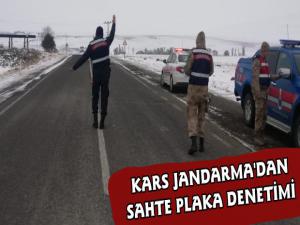 Kars'ta Jandarmadan Sahte Plaka Uygulaması