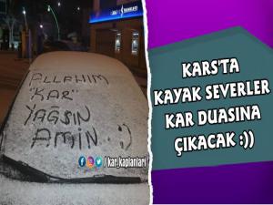 Kars'ta Kayak Severlerin Kar Beklentisi Gülümsetti