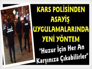 Kars'ta Polis Ekiplerinden Yol ve Şok Uygulaması