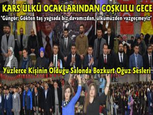 Kars'ta Ülkücüler Hilal Kete Gecesi İle Coştu