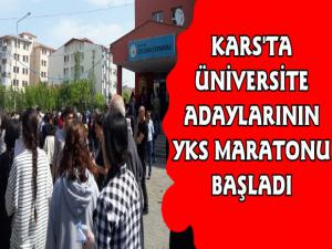 Kars'ta Üniversite Adaylarının YKS Maratonu Başladı 