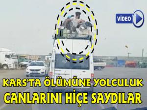 Kars'ta Yolcu Minibüsünde Ölümüne Yolculuk