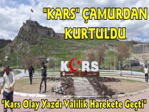 KARS Yazısı Çamurdan Kurtarıldı