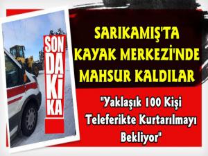 Sarıkamış'ta Kayak Merkezi'nde Telesiyej Arızası Çok Sayıda Vatandaş Mahsur Kaldı