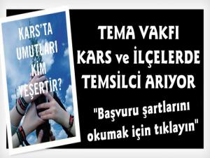 TEMA Vakfı Kars'ta Gönüllü Temsilciler Arıyor