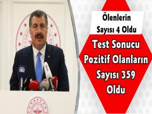 Türkiye'de Koronavirüs'ten Ölenlerin Sayısı Dört Oldu