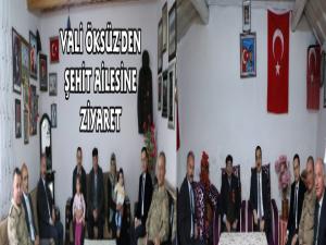 Vali Öksüz'den Şehit Ailesine Ziyaret