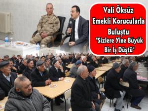 Vali Öksüz Emekli Korucuları Dinledi