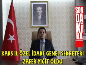 Zafer Yiğit Kars İl Özel İdare Genel Sekreteri Oldu