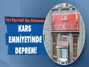 Kars Emniyeti'nde FETÖ Depremi