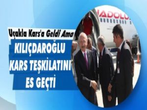 Kılıçdaroğlu Kars'a geldi ama...