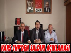 Kars CHP'den Saldırı Açıklaması