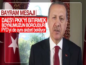 Cumhurbaşkanı Erdoğan'dan Kurban Bayramı mesajı