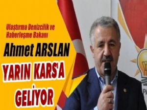 Bakan Ahmet Arslan, yarın Kars'a gelecek