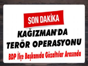 Kağızman'da Terör Operasyonu 15 Gözaltı