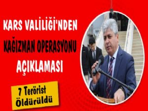 7 Teröristin Öldürüldüğü Operasyona Valilik Açıklaması